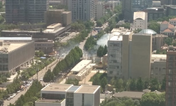 Explosion Outside the U.S. Embassy in Beijing