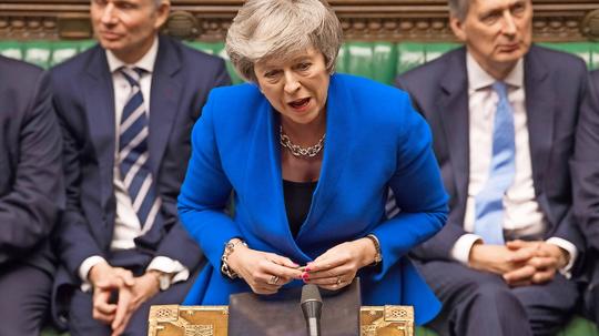 Theresa May narrowly dodges the sack as she comes victorious after a narrowly decided no-vote of confidence