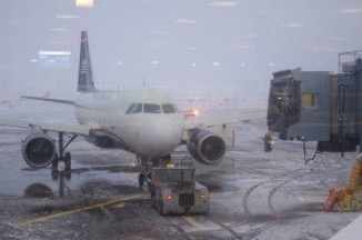 Nearly hundreds of flights were canceled in Chicago due to snowfall conditions