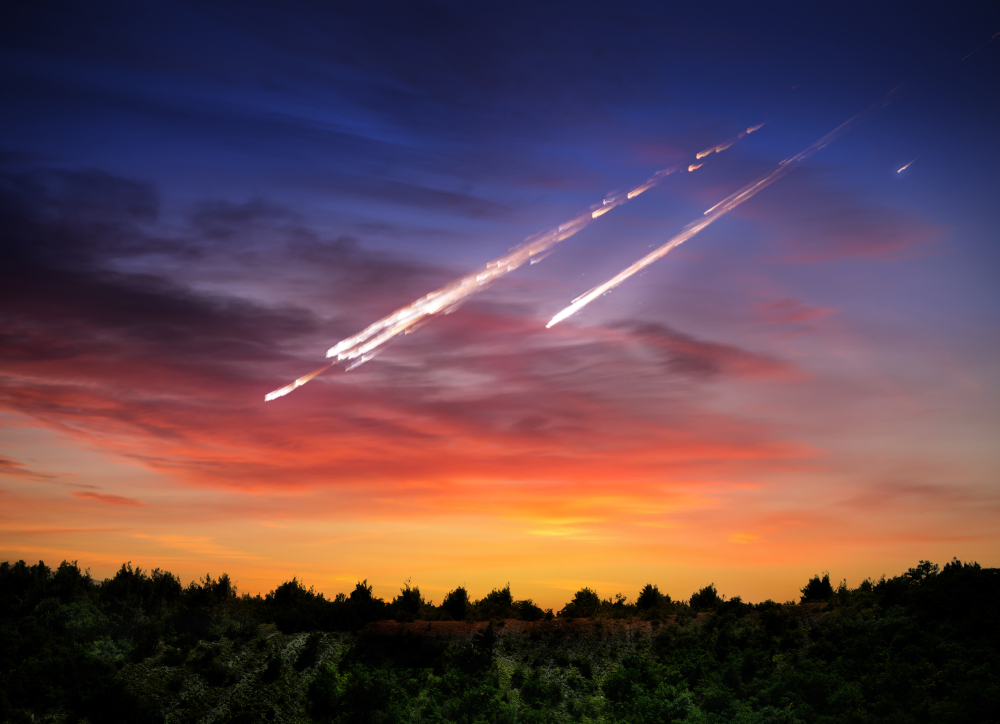 A suspected meteorite falls in a rice field in India