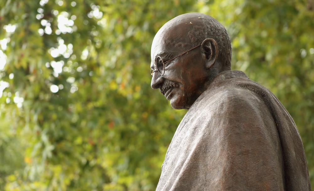 On Gandhi’s birthday, his remains stolen and picture vandalized