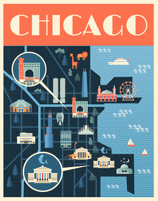  40 Illinois Postcards: Centenary Rarities and Computer Graphics