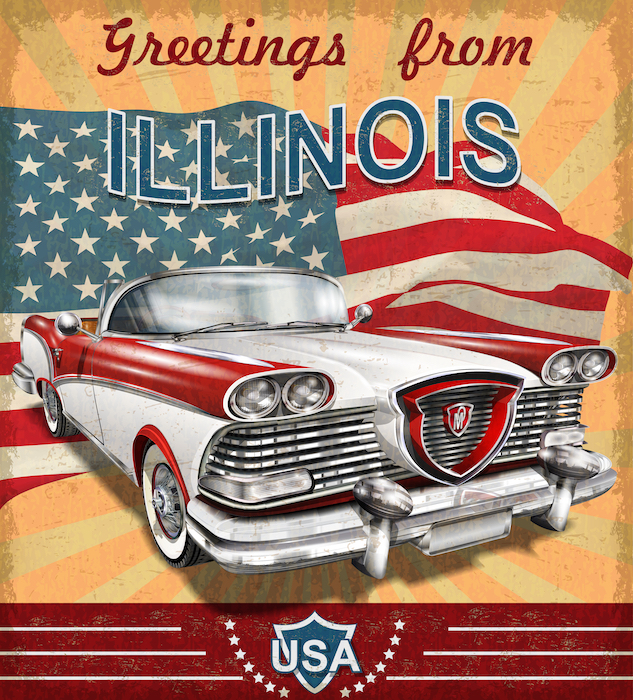  40 Illinois Postcards: Centenary Rarities and Computer Graphics