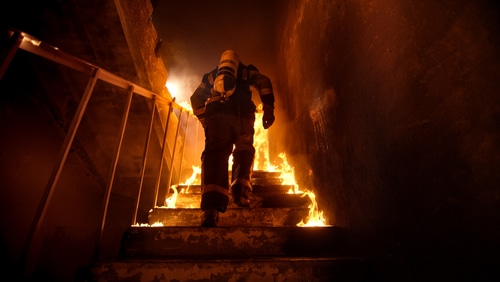 Naperville Firefighters Battle Apartment Fire