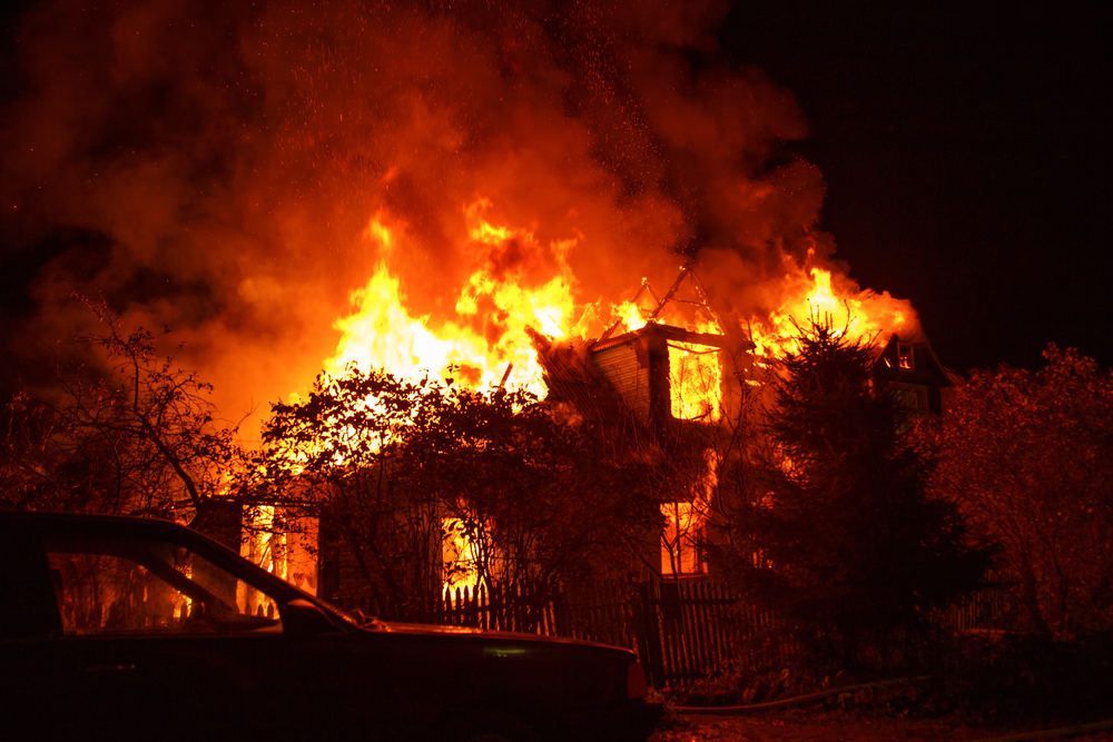 Outdoor Fire Spreads to Attached Garage at House on Wildwood Ln, Mount Prospect