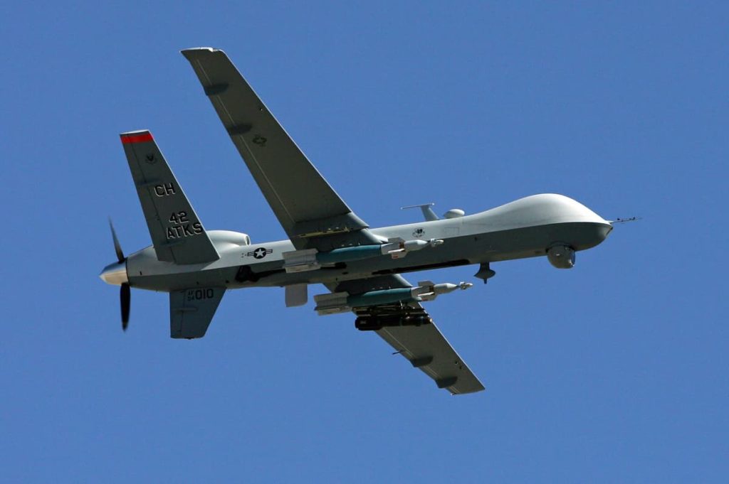 Russian aircraft shoots down an American drone over the Black Sea